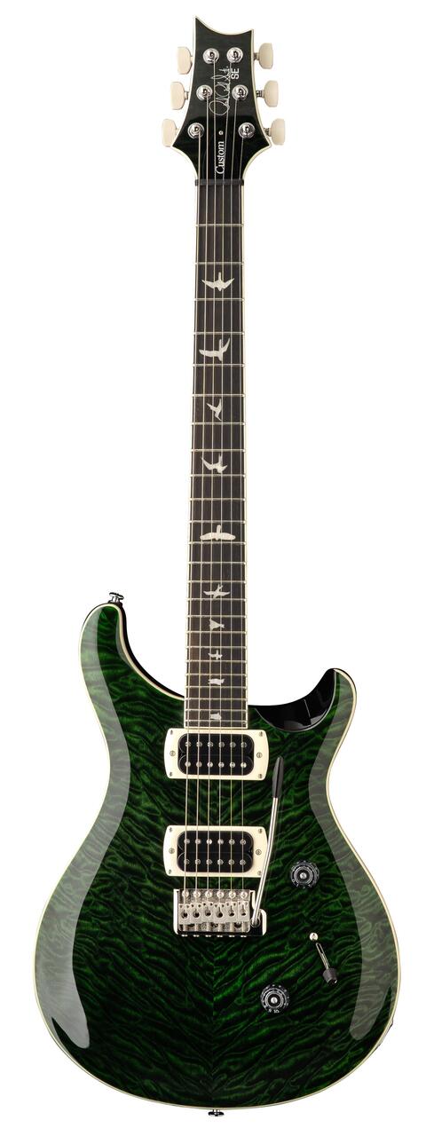 PRS SE Custom 24 Quilt Electric Guitar in Teal Black (2026